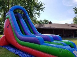 18 Foot Single Retro Slide